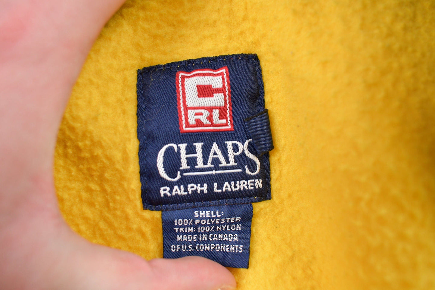 Vintage 1990s Ralph Lauren Chaps Fleece Sweater Men's Medium from propervintagecanada