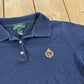 Vintage 1990s Ralph Lauren Golf Quarter Button Crest Shirt Women's L from propervintagecanada