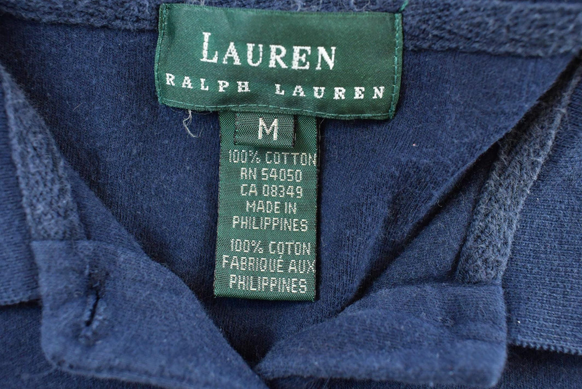 Vintage 1990s Ralph Lauren Golf Quarter Button Crest Shirt Women's L from propervintagecanada