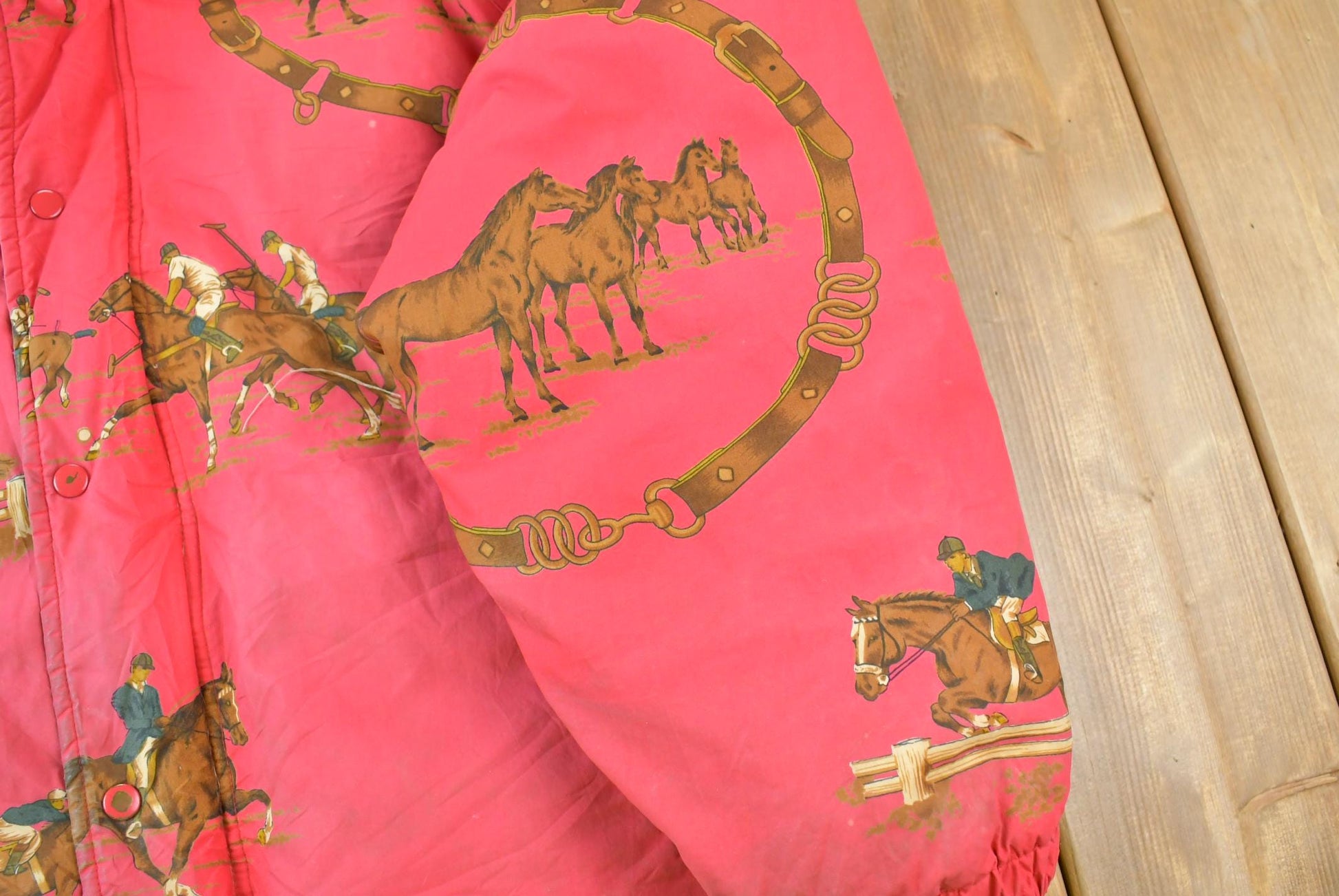 Vintage 1990s Ralph Lauren Large Equestrian Puffer Jacket Men's Large from propervintagecanada