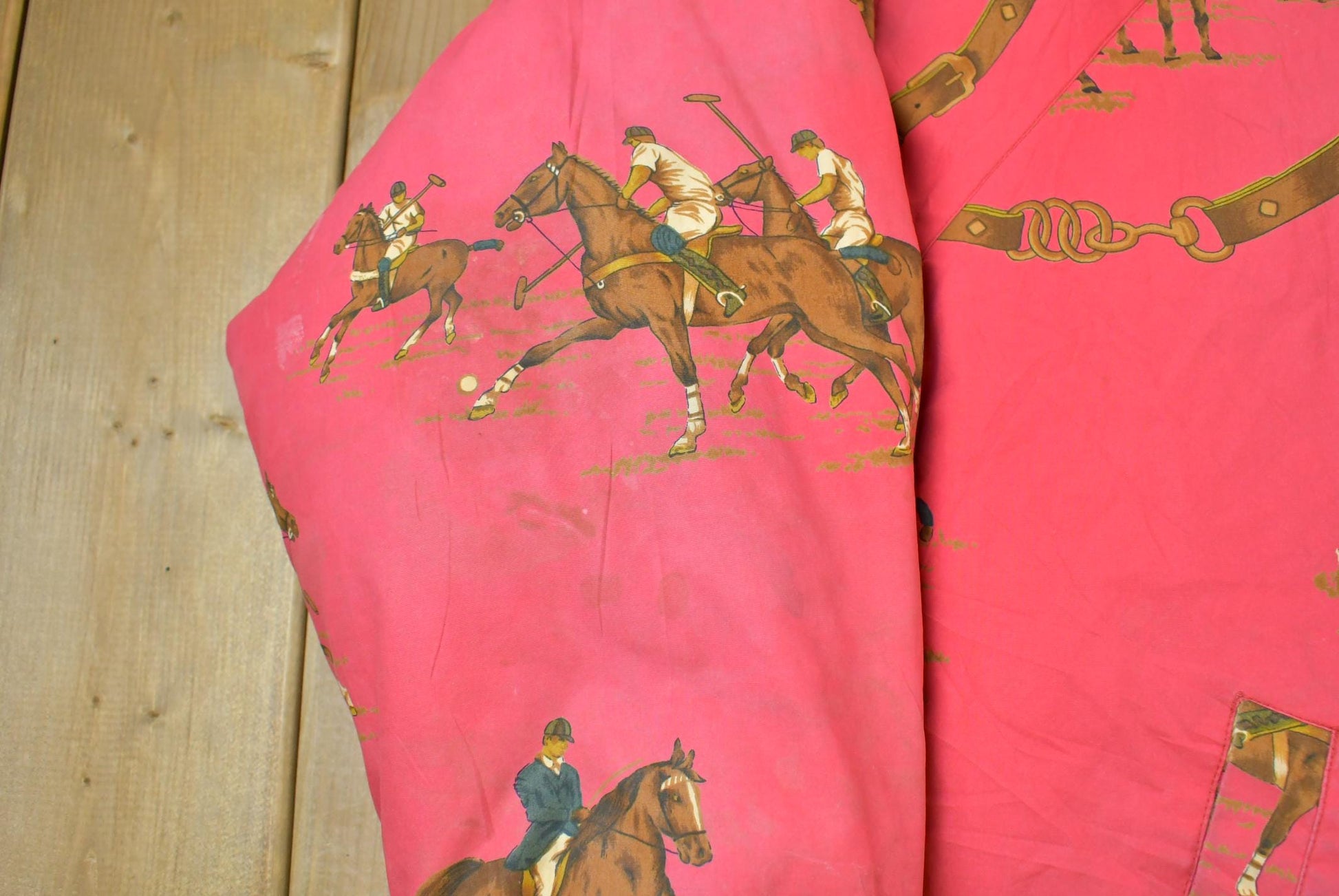 Vintage 1990s Ralph Lauren Large Equestrian Puffer Jacket Men's Large from propervintagecanada