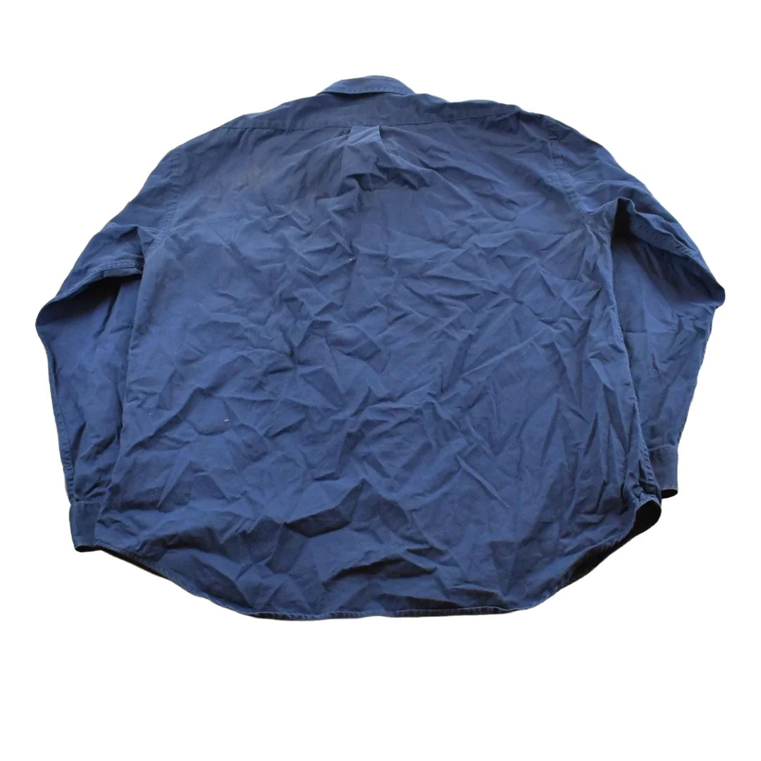 Vintage 1990s Ralph Lauren Marlowe Blue Button Down Shirt Men's XL from propervintagecanada