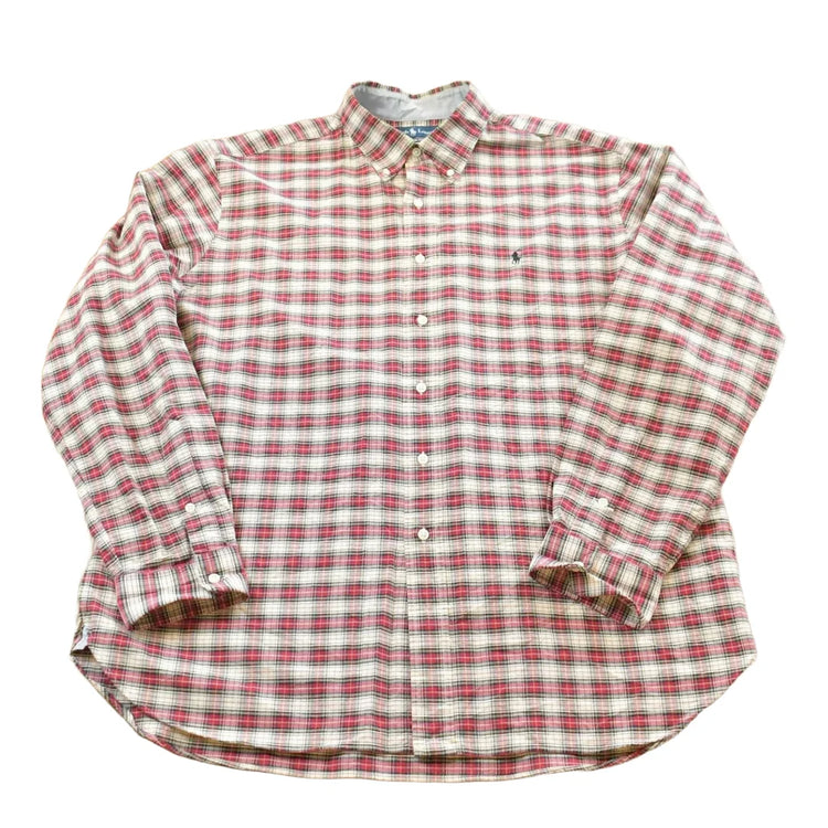 Vintage 1990s Ralph Lauren Plaid Button Up Flannel Shirt Mens XL from propervintagecanada