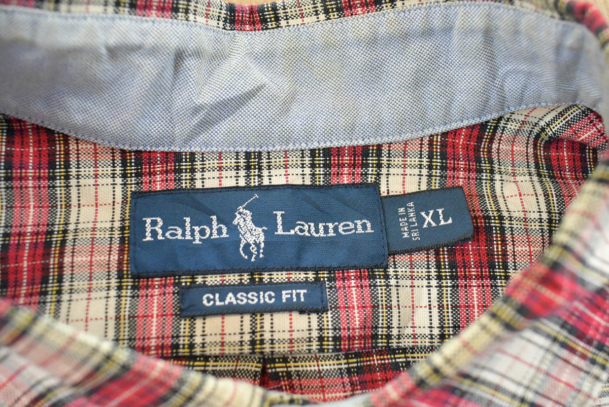 Vintage 1990s Ralph Lauren Plaid Button Up Flannel Shirt Mens XL from propervintagecanada
