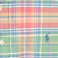 Vintage 1990s Ralph Lauren Plaid Button Up Shirt Men's L / Funky Crazy Pattern / Preppy Style / Boxy Fit from propervintagecanada