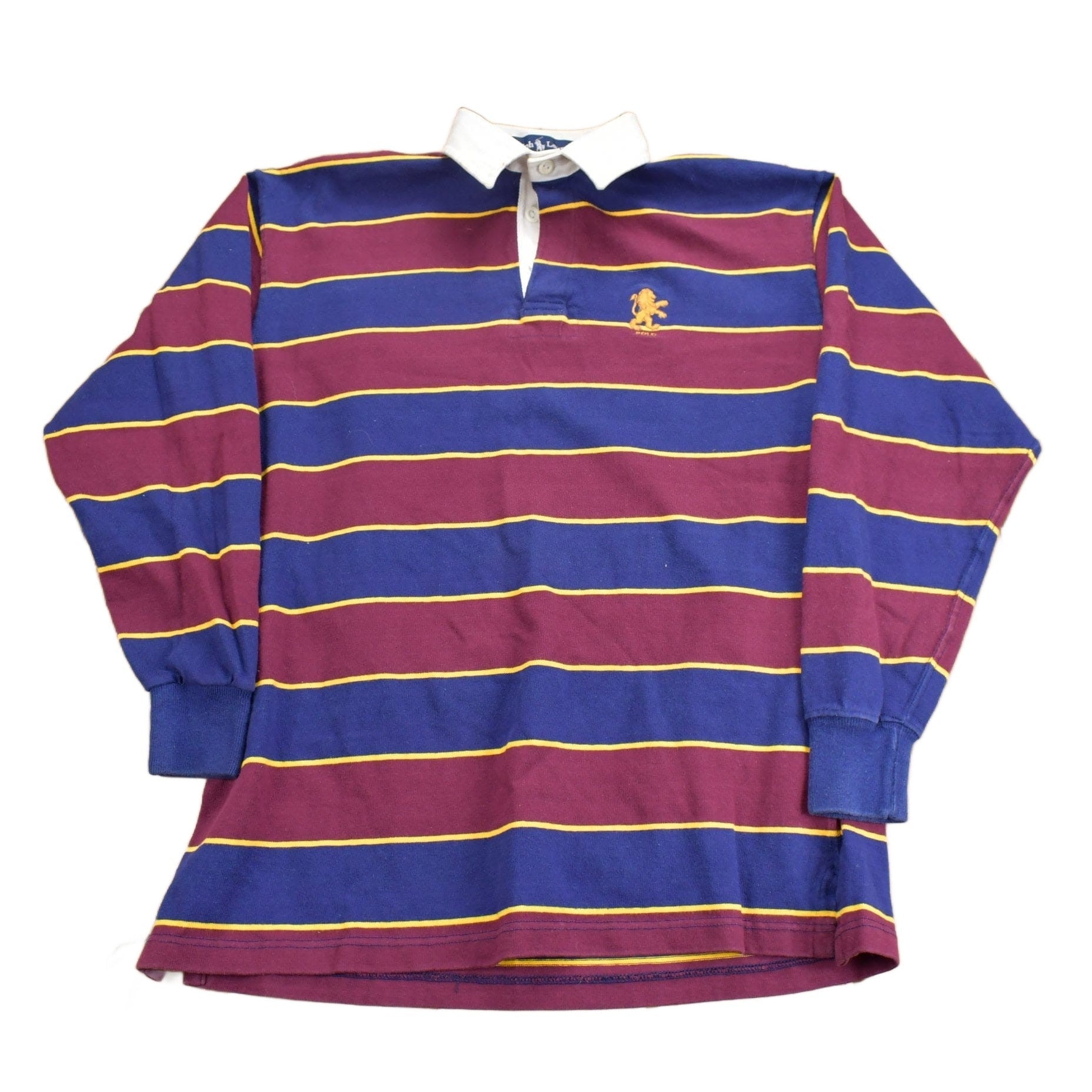 Vintage 1990s Ralph Lauren Rugby Sweatshirt / Made IN USA / Ralph Sweater / Striped Sweater / Streetwear / Vintage Polo from propervintagecanada