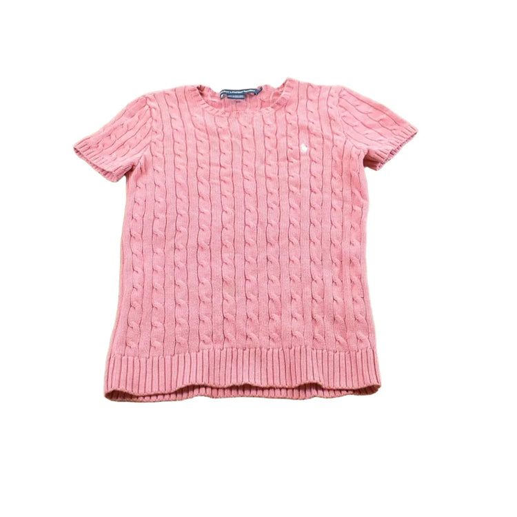 Vintage 1990s Ralph Lauren Sport Cable Knit Cotton T-Shirt Women's S from propervintagecanada