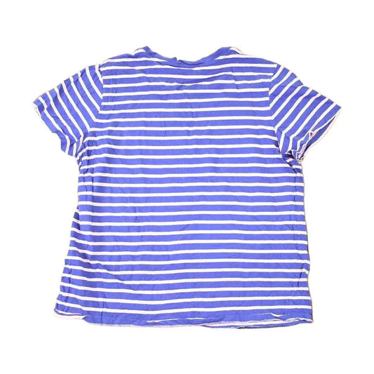 Vintage 1990s Ralph Lauren Sport Pink Striped Yachting T-Shirt Women's M from propervintagecanada