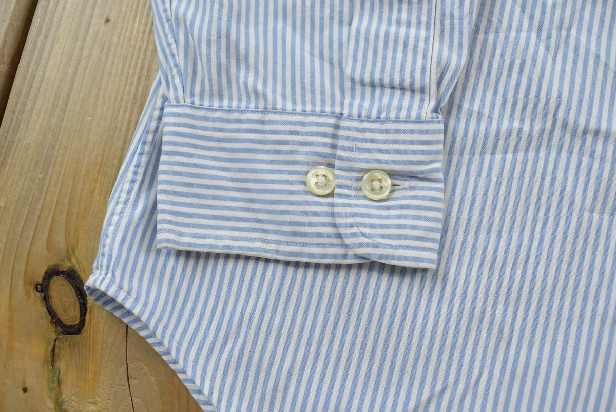 Vintage 1990s Ralph Lauren Striped Button Down Shirt Mens L / Made in Hong Kong / 90s Streetwear / NYC from propervintagecanada