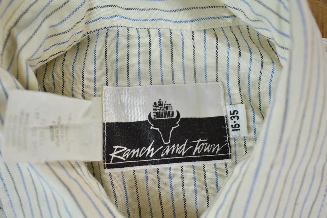 Vintage 1990s Ranch And Town Western Style Button Up Shirt Men's Large from propervintagecanada