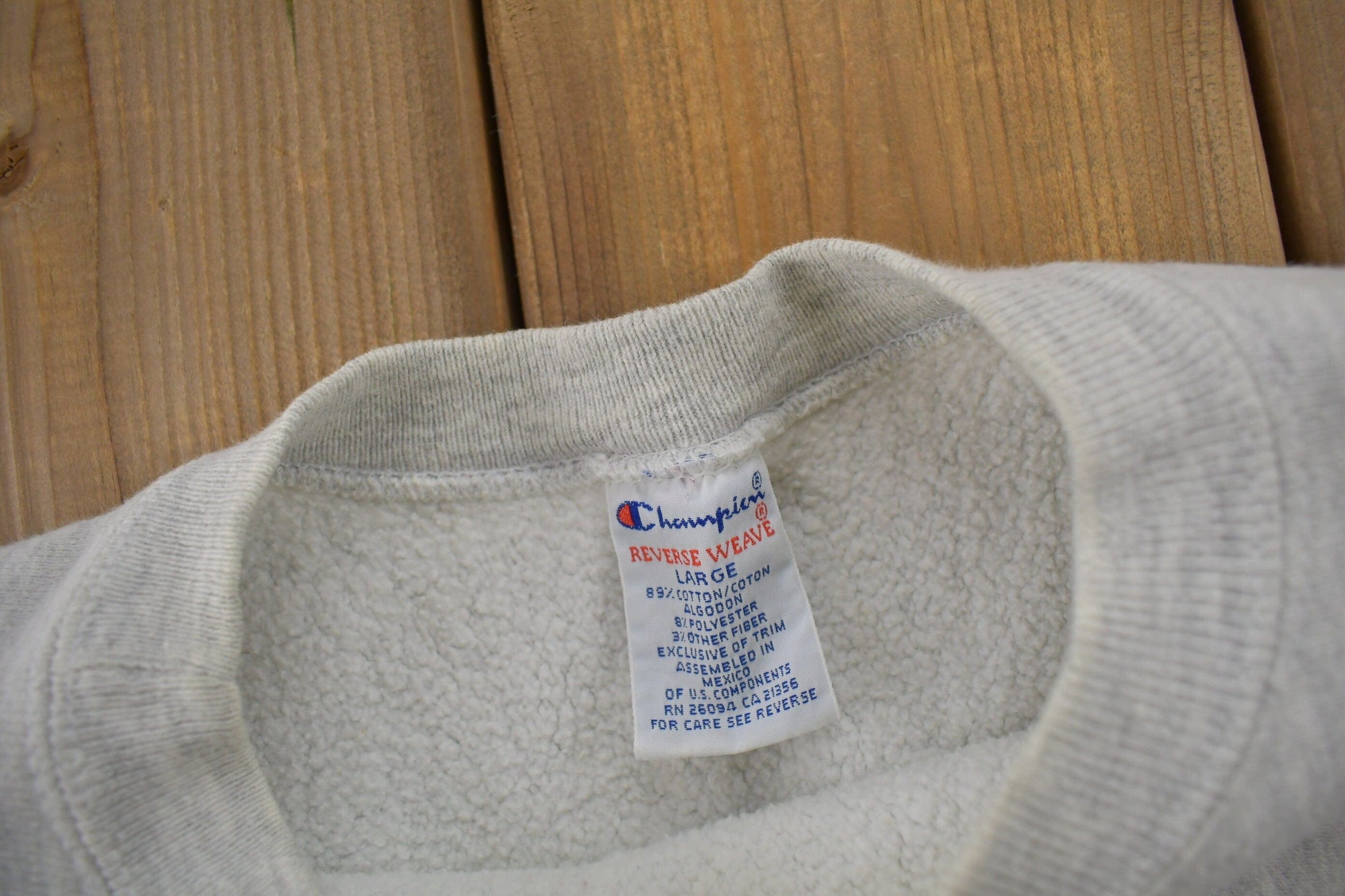 Vintage 1990s Randolph Macon College Collegiate Champion Reverse Weave Crewneck Sweatshirt Men's Large from propervintagecanada