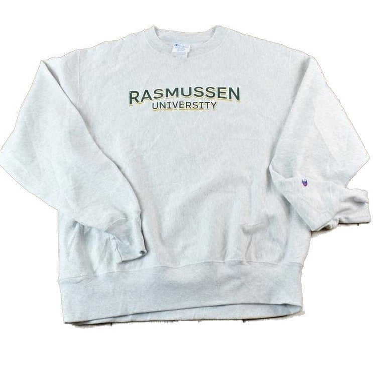 Vintage 1990s Rasmussen University Champion Reverse Weave Crewneck Sweatshirt Men's Large from propervintagecanada