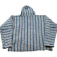 Vintage 1990s Rasta Blanket Hoodie Men's Large from propervintagecanada