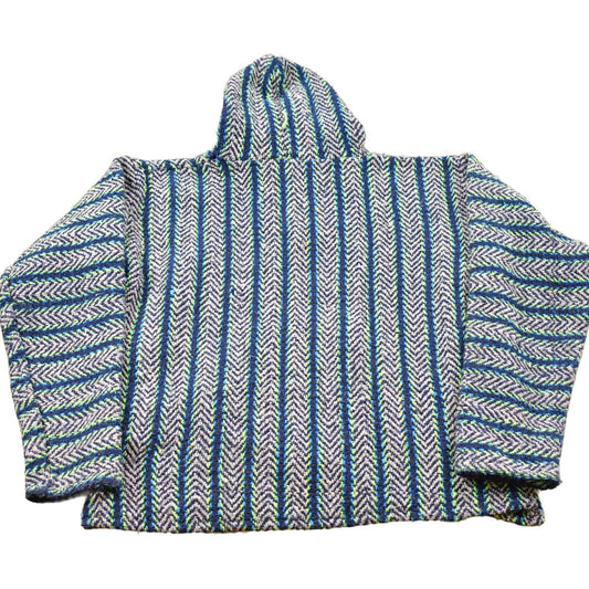 Vintage 1990s Rasta Blanket Hoodie Men's Large from propervintagecanada