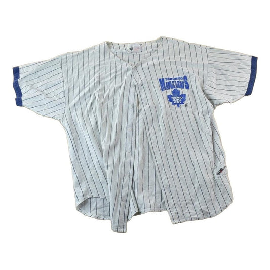 Vintage 1990s Ravens Toronto Maple Leafs NHL Graphic Sport Jersey Men's XL from propervintagecanada