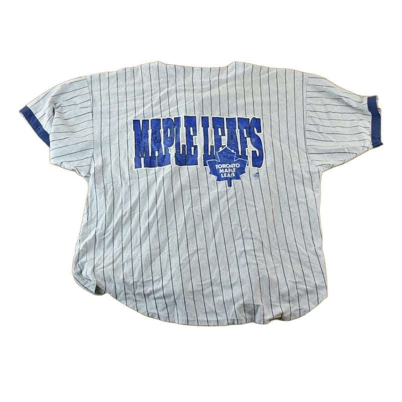 Vintage 1990s Ravens Toronto Maple Leafs NHL Graphic Sport Jersey Men's XL from propervintagecanada