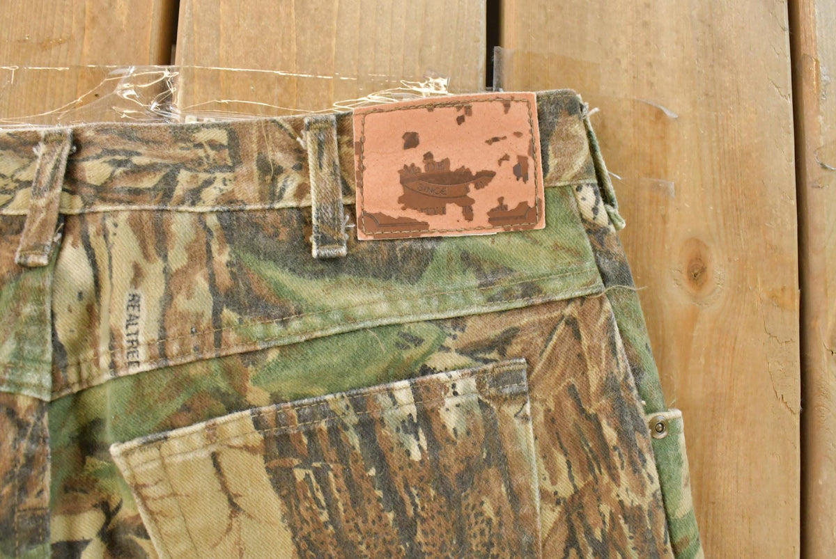Vintage 1990s Realtree Camo Double Knee Hunting Pants Men's 34 x 31.5 from propervintagecanada