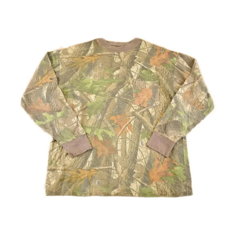 Vintage 1990s Realtree Camo Souvenir Crewneck Shirt Men's L from propervintagecanada