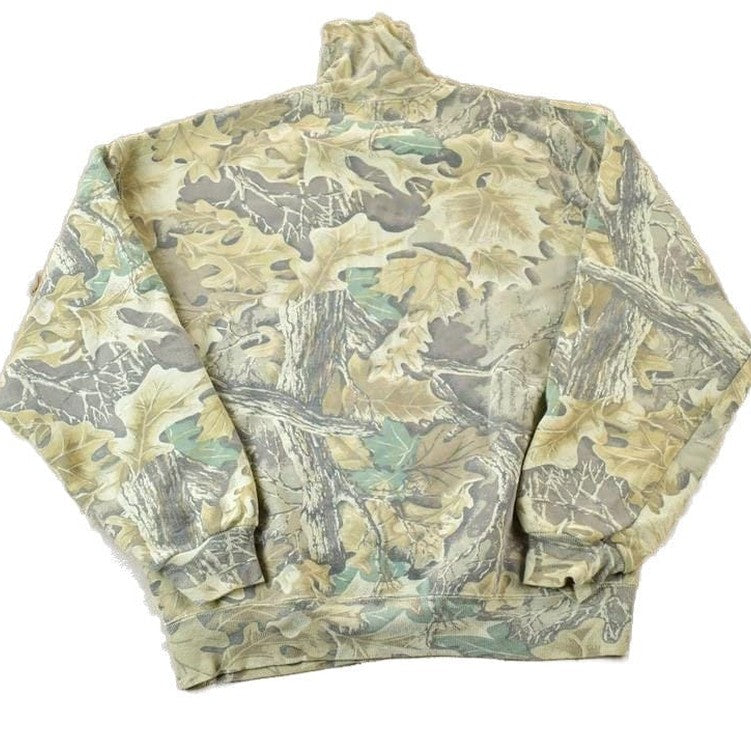 Vintage 1990s Realtree Jerzees Outdoor Souvenir Turtleneck Sweatshirt Made In USA Men's Large from propervintagecanada