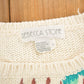 Vintage 1990s Rebecca Stone Floral Embroidered Knitted Sweater Women's M from propervintagecanada