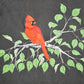 Vintage 1990s Red Cardinal Collared Souvenir Sweatshirt Women's L / 90's Tourist Vacation Embroidered Sweater from propervintagecanada