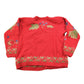 Vintage 1990s Red Floral Theme Embroidered Knit Cardigan Sweater Women's M from propervintagecanada