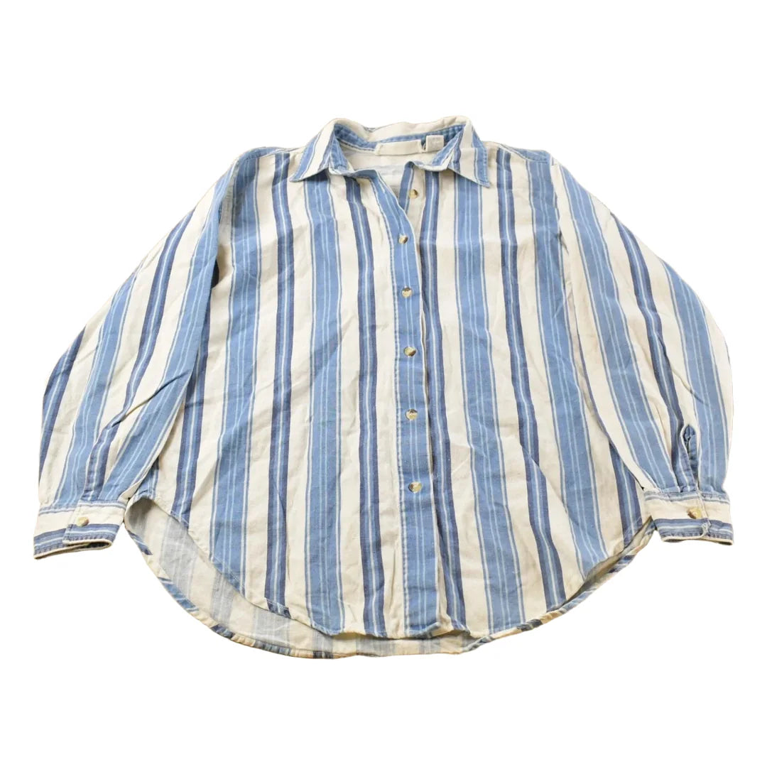 Vintage 1990s Red Rover Striped Button Up Shirt Men's M from propervintagecanada