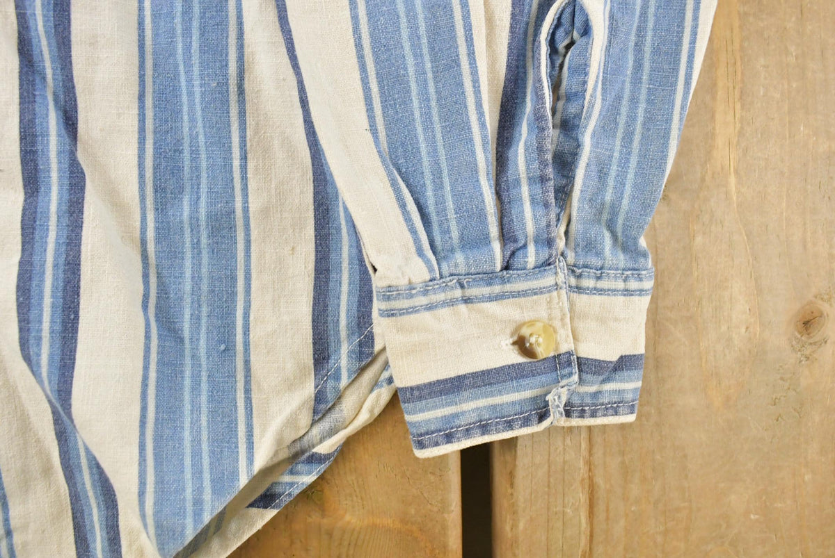 Vintage 1990s Red Rover Striped Button Up Shirt Men's M from propervintagecanada