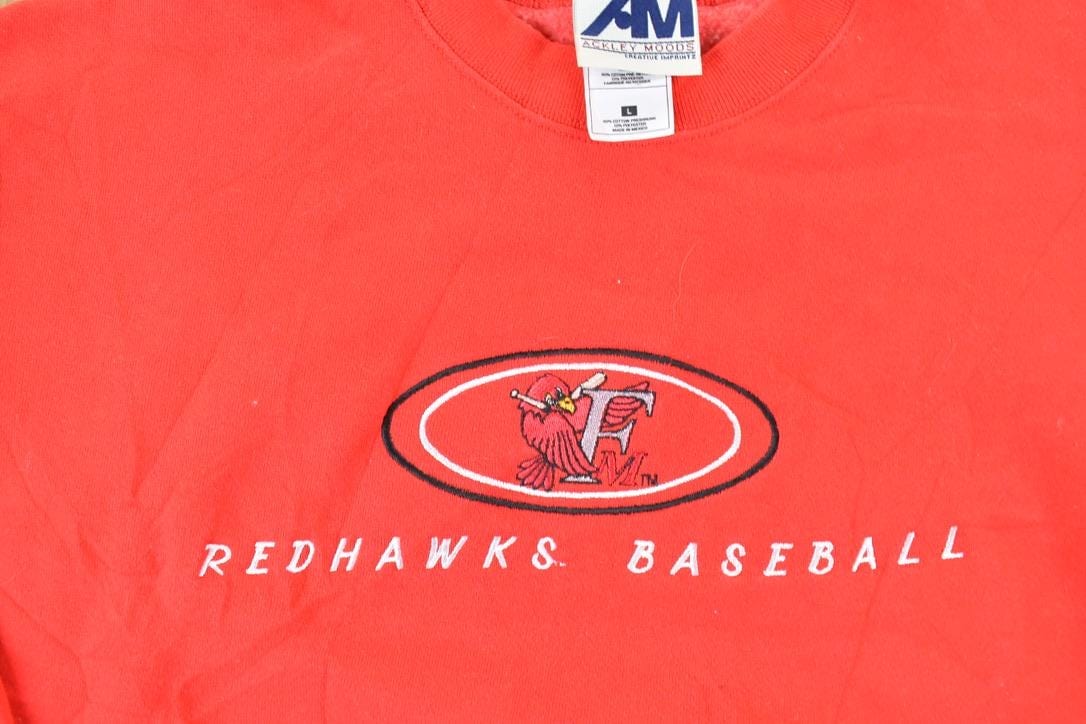 Vintage 1990s Redhawks Baseball Souvenir Crewneck Sweatshirt Men's Large from propervintagecanada