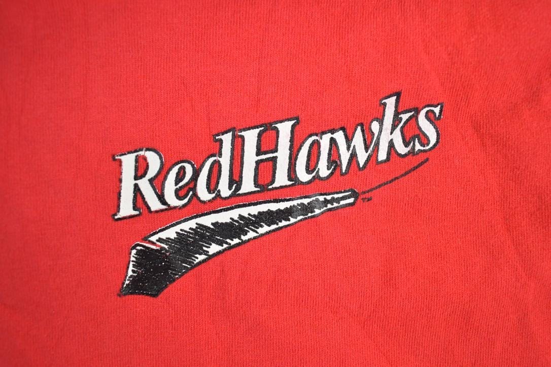 Vintage 1990s Redhawks MLB Graphic T-Shirt Men's Large from propervintagecanada