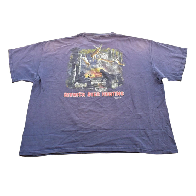 Vintage 1990s Redneck Deer Hunting Parody T Shirt Mens XL from propervintagecanada