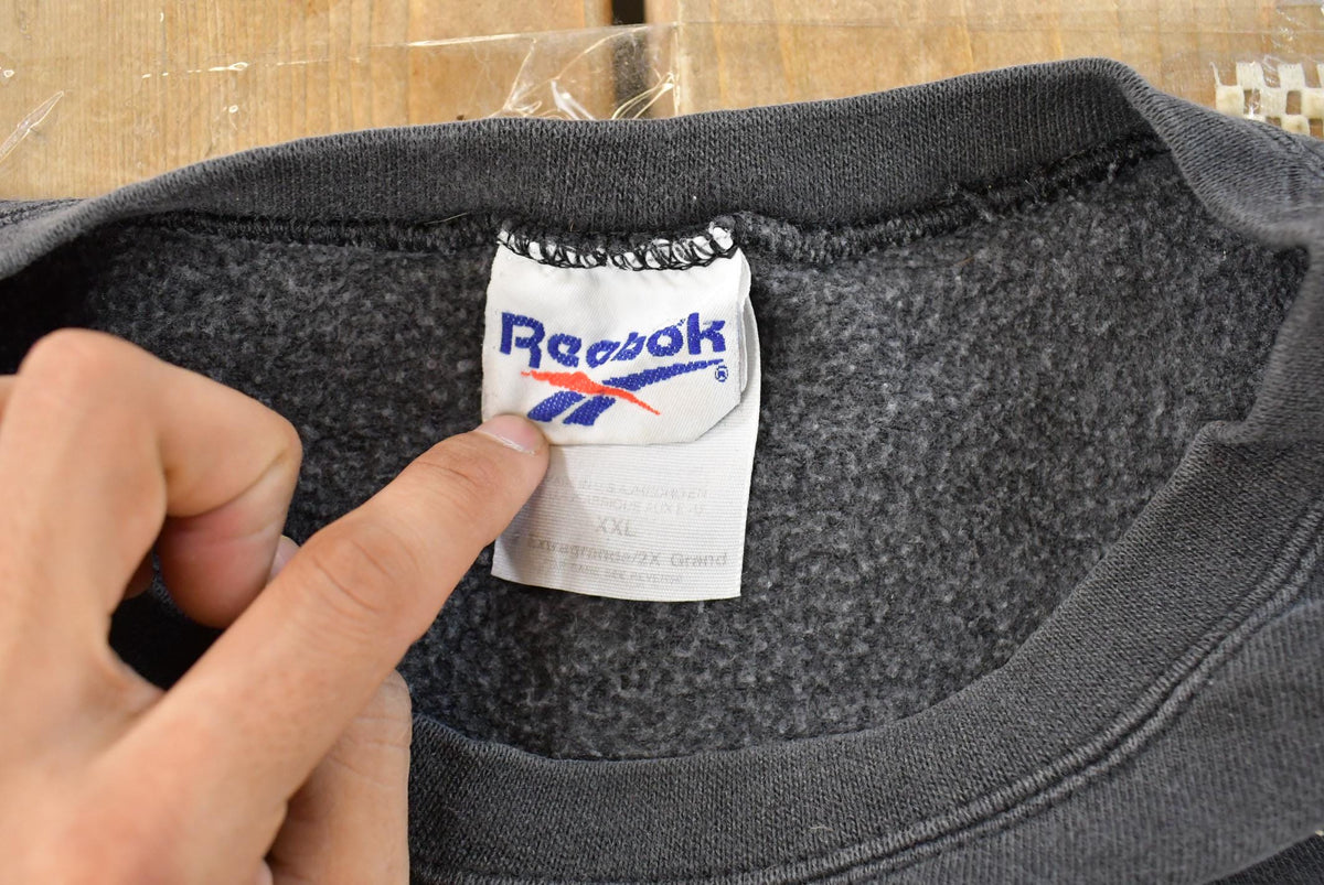 Vintage 1990s Reebok Big Logo Crewneck Sweatshirt Men's 2XL from propervintagecanada