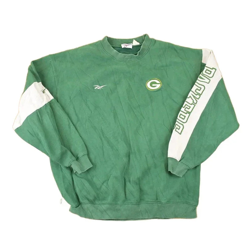 Vintage 1990s Reebok Green Bay Packers NFL Crewneck Sweatshirt Mens XL from propervintagecanada