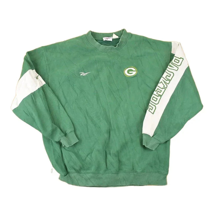 Vintage 1990s Reebok Green Bay Packers NFL Crewneck Sweatshirt Mens XL from propervintagecanada