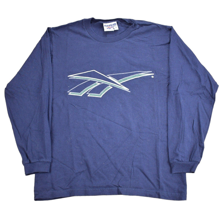 Vintage 1990s Reebok Long Sleeve Graphic T Shirt Men's Medium from propervintagecanada