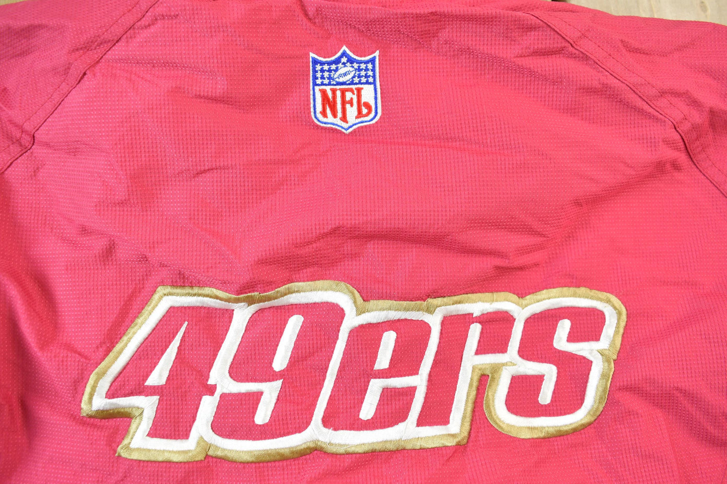 Vintage 1990s Reebok San Francisco 49ers NFL Zip Up Windbreaker Jacket Men's XL from propervintagecanada