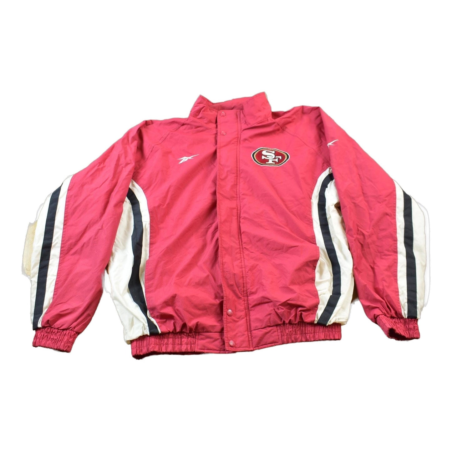 Vintage 1990s Reebok San Francisco 49ers NFL Zip Up Windbreaker Jacket Men's XL from propervintagecanada
