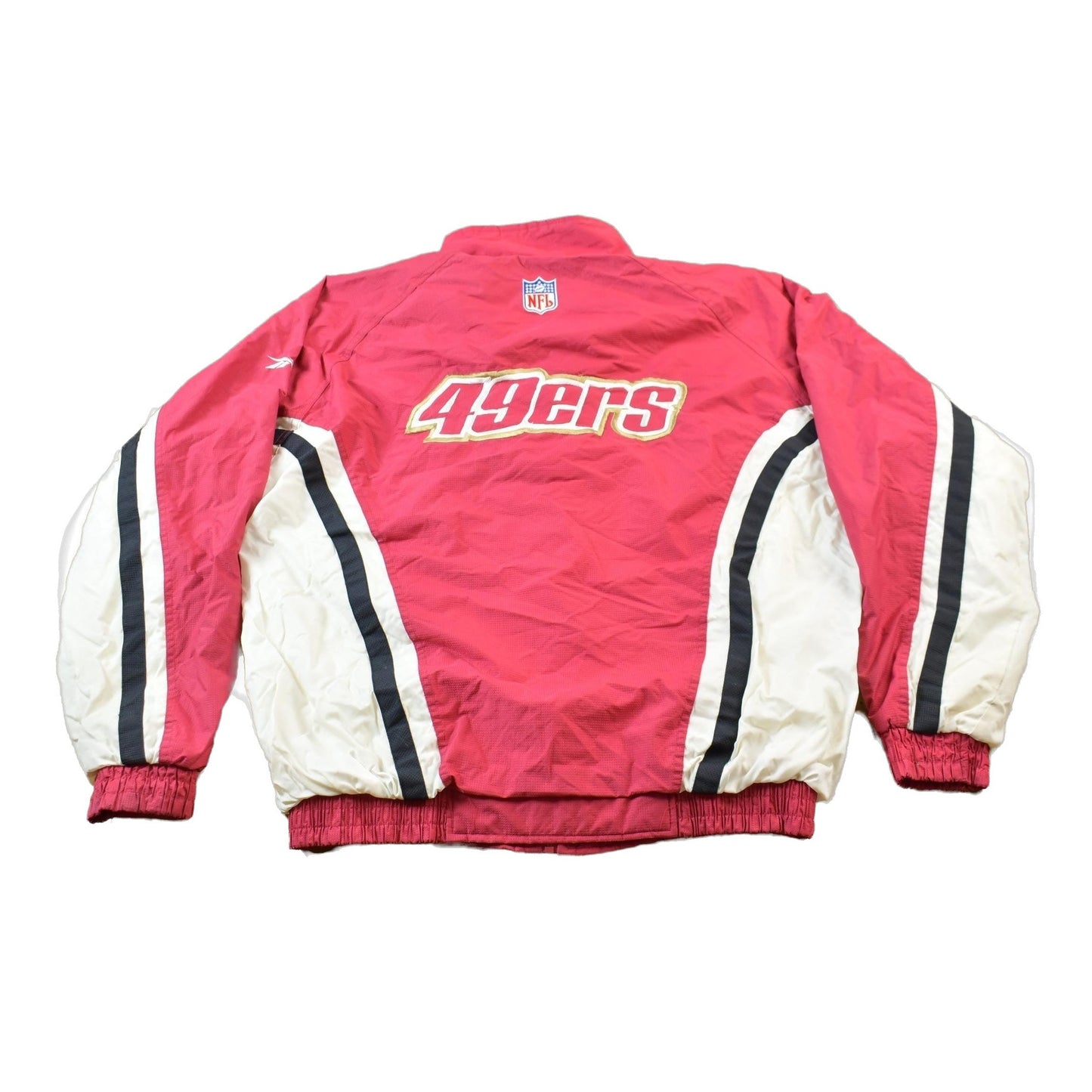 Vintage 1990s Reebok San Francisco 49ers NFL Zip Up Windbreaker Jacket Men's XL from propervintagecanada