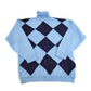 Vintage 1990s Regal Dean Checkered Turtleneck Knit Sweater Men's L from propervintagecanada