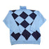 Vintage 1990s Regal Dean Checkered Turtleneck Knit Sweater Men&