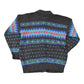 Vintage 1990s Rei Abstract Knit Cardigan Sweater Men's M from propervintagecanada