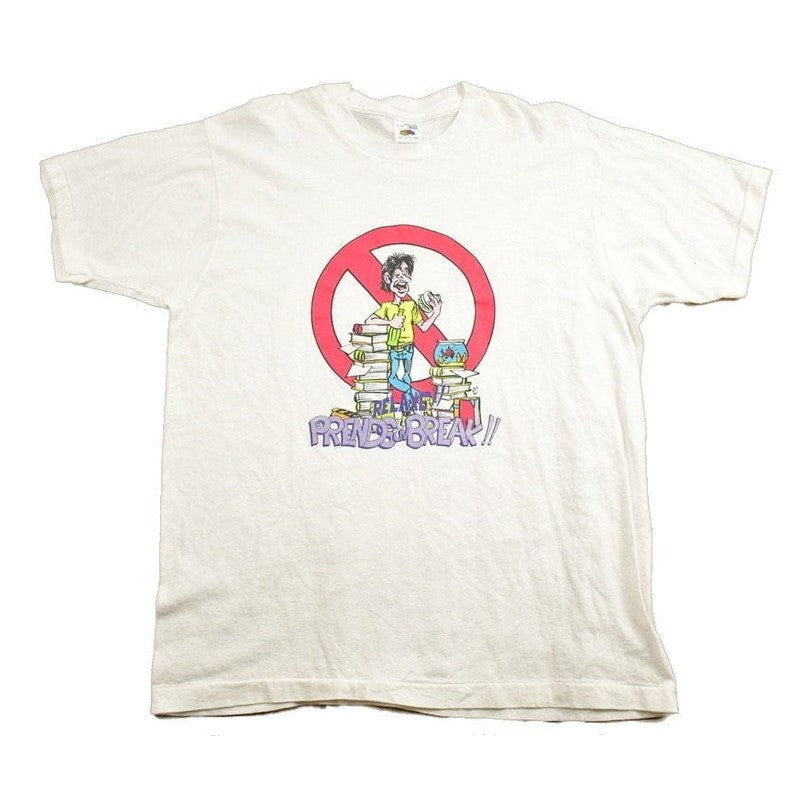 Vintage 1990s Relaxe Prends Un Break Graphic T-Shirt Men's Large from propervintagecanada