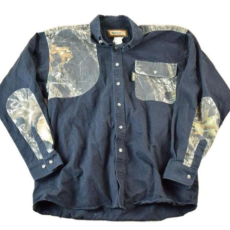 Vintage 1990s Remington Western Camo Style Button Up Mens L from propervintagecanada