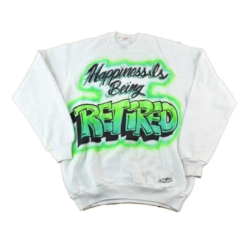 Vintage 1990s Retired Souvenir Crewneck Sweatshirt Men's XL from propervintagecanada