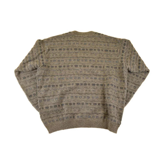 Vintage 1990s Retreat Knit Abstract Sweater Men's XL from propervintagecanada