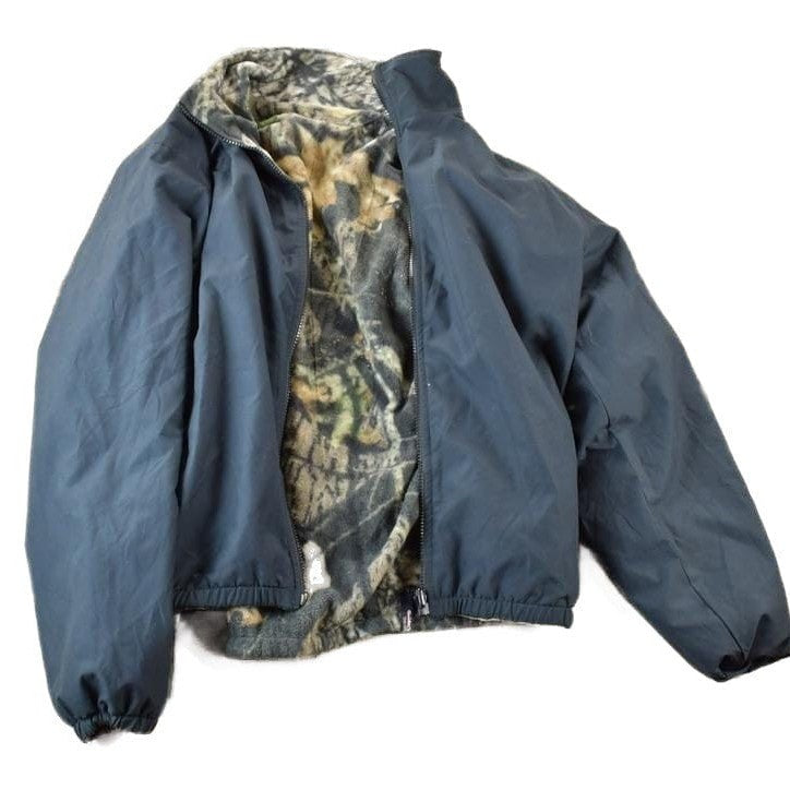 Vintage 1990s Reversible Realtree Camo Outdoorsman Light Jacket Sweatshirt Men's Small from propervintagecanada