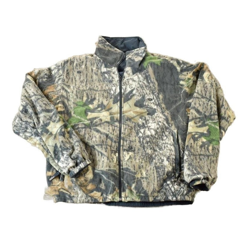 Vintage 1990s Reversible Realtree Camo Outdoorsman Light Jacket Sweatshirt Men's Small from propervintagecanada