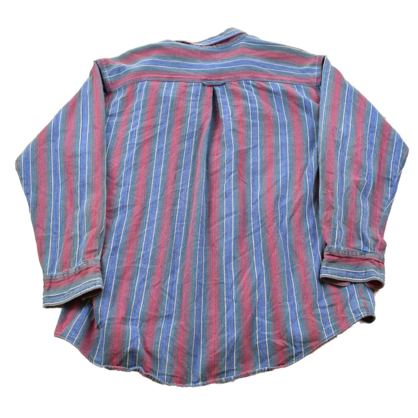 Vintage 1990s Review By Baxter Striped Button Up Shirt Men's Large from propervintagecanada