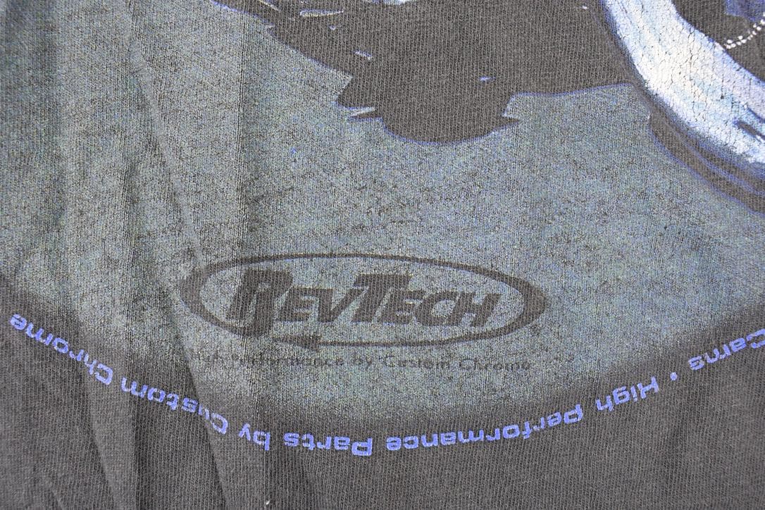 Vintage 1990s Revtech Custom Chrome Bald Eagle Motorcycle Souvenir T-Shirt Men's M / 90s Single Stitch Graphic Tee / Made in USA from propervintagecanada