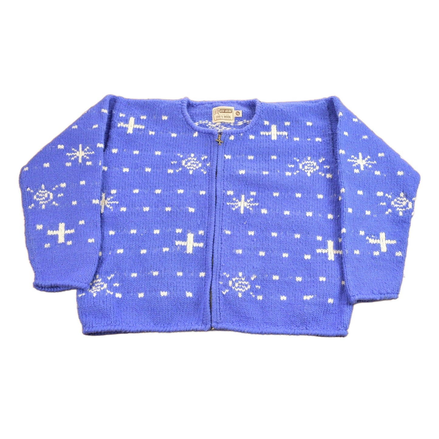 Vintage 1990s Rey Wear 100% Wool Knitted Sweater Men's Medium from propervintagecanada